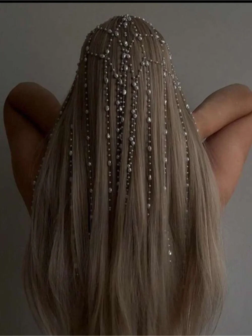 New! Festival Ready Pearl Drop Veil Headband NWOT